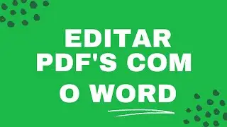 Editar ficheiros pdf com word