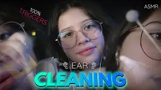 ASMR👂🏻 Cleaning your EARS 100% TRIGGERS ( GUARANTEED SLEEP) + Asmr  NO TALKING  🎧✨  VIVI ASMR