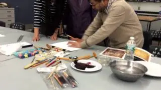 Some of China's Best Printmakers at WPU Doing Demonstrations
