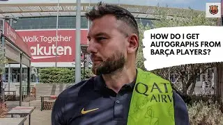 HOW DO I GET AUTOGRAPHS FROM BARCA PLAYERS? || MESSI || INIESTA || XAVI || PUYOL ✍🏻