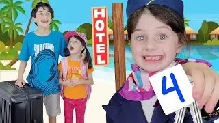 Mimi and Julinha in Funny Hotel Stories, Babies and Toys for Children