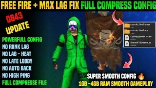 FREE FIRE 1GB RAM LAG FIX CONFIG | FREE FIRE LAG FIX NEW HTML CONFIG |