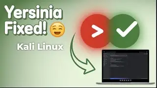 How To Fix Yersinia gtk support In Kali Linux 2024