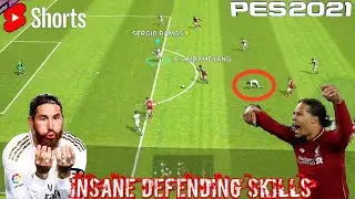 Defending is an Art 😎 x Sergio Ramos x V.Van Dijk | Pes #Shorts | Pes 21 mobile