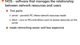 Network Operating Systems - 5 : The NOS