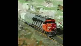 Train outbound - Digital Painting using Procreate