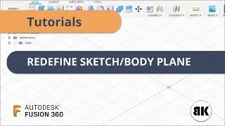 Fusion 360: Redefine Sketch/Body Plane