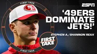 The 49ers 'DOMINATED the Jets' on MNF & Brock Purdy 'OUT-PLAYED' Aaron Rodgers! 😳 | First Take