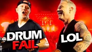 JAMES HETFIELD REACTION TO LARS ULRICH DRUM FAIL LIVE (2023) 