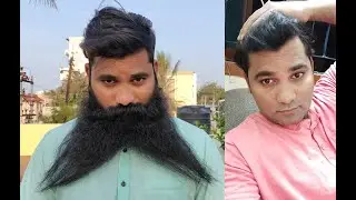 Beard Transformation | Big Beard Clean Shaved | Longest Beard in Tamilnadu | Dhadi Ravi | Tamil