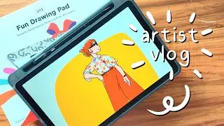 days filled with drawing, reading and painting, Ugee UT2 unboxing & review ✏️✨ artist vlog