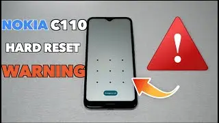 Nokia C110 Hard Reset Warning Be careful before adding Lock screen