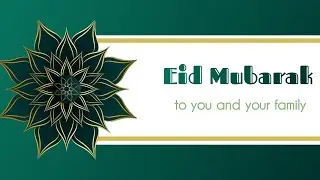 Eid Mubarak Greetings Video | How to make greeting card for EID | Eid Card status video