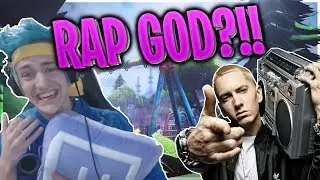 Ninja Rap God?!!!*INSANE FREESTYLE*(Fortnite Best Streamers) Fortnite Epic & Funny Moments #1