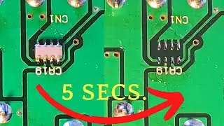 Soldering Tutorial. How to desolder SMD component without hot air station !!