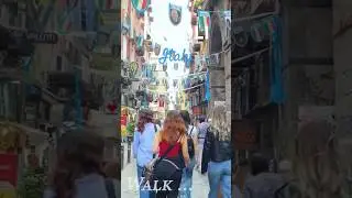NAPOLI Italy 🇮🇹 Chaotically Charming!  🏖️ Naples Walking Tour 4k #shorts #naples #walkingtour