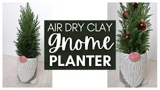 Easy DIY Gnome Planter out of Air Dry Clay