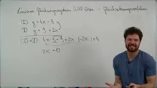 Method of equating equations | solving systems of linear equations (SLEs) rearranged for y