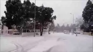 Tavas'tan kar görüntüleri