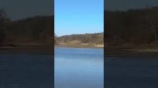 Low lake levels showing the bottom of the lake in a cove