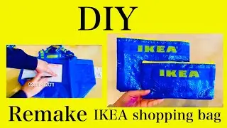 DIY Zipper pouch from Reusable IKEA shopping bag