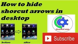 How to hide shortcut icon arrows in desktop
