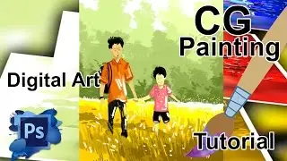 CG Digital Painting Tutorial by Delowar Ripon | Digital Artwork