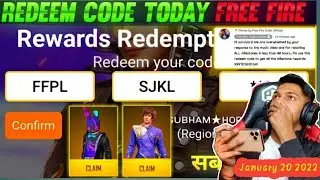 free fire new redeem code today January 20 bunny bundle and lol emote