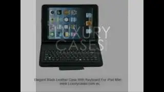 Leather iPad Mini with Keyboard - Luxury Cases