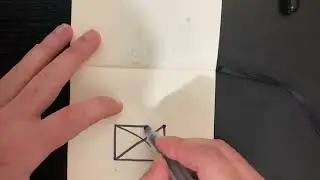 the trick of drawing an x in a box without lifting the pen