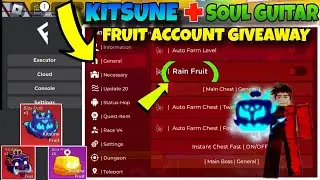 Script Blox Fruit Mobile FRUIT RAIN , AUTO FARM & KITSUNE FRUIT GIVEAWAY | Delta Fluxus Script