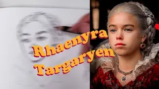 Desenhei a Rhaenyra Targaryen (Tentei) de House Of The Dragon