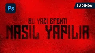 3 Adımda Bu Yazı Efektine Ulaşın (Blur Text Effect) | Photoshop Dersleri