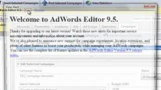 Adwords Editor Training Tutorials #3: Updating Adwords Editor