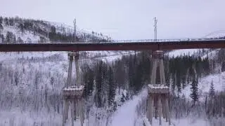 Железнодорожный чертов мост. Северомуйский обход. БАМ.