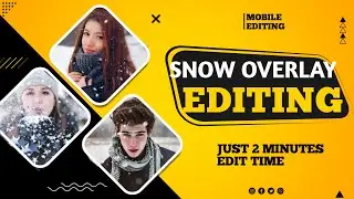 SNOW ❄️ overlay photo editing| PicsArt photo editing | snow overlay frame editing
