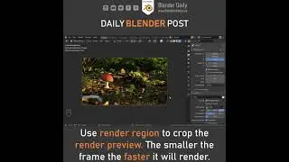 Only Render what is within the Camera Frame with Render Region in Blender 