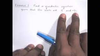 Finding quadratic equations