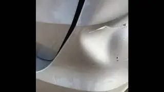How to pop out a dent on a bumper with a heat gun