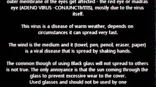 Facts of Madras eye