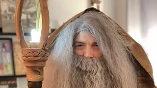 Make a light up Wizard Staff from Wood and Flashlight