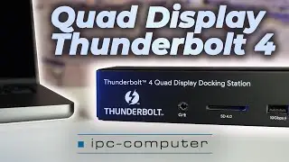 Die beste THUNDERBOLT 4 Docking Station für 4 Monitore an MacBook und Windows Laptop!