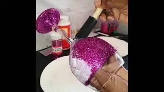 DIY HOW TO MAKE A GLITTER WINE GLASS WITH RHINESTONES - Birthday Gift Idea