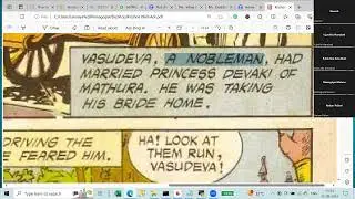 Students Read And Explained The Story From Krishna's Amar Chitra Kada