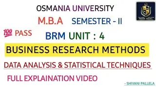 BRM || UNIT : 4 || EXPLAINATION VIDEO || MBA SEMESTER - 2 || OSMANIA UNIVERSITY ||‎@shivanipallela 