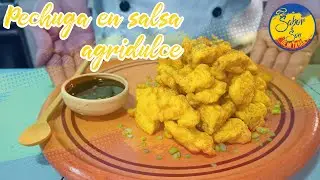 Pechuga de pollo en salsa agridulce fácil y rápido