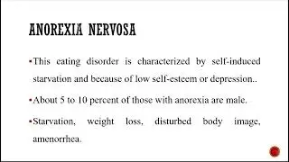 Chapter 7, Eating disorders