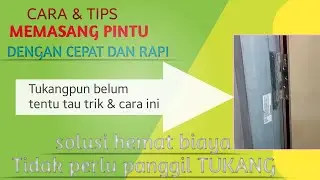 Cara cepat pasang pintu || kusen baja ringan
