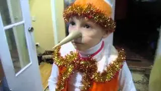 Настоящий  Буратино .костюм