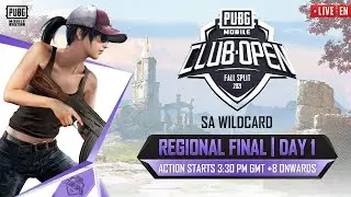 [EN] PMCO South Asia Wildcard Regional Final Day 1 | Fall Split | PUBG MOBILE Club Open 2021
